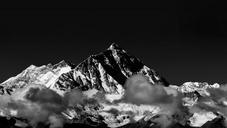 Mount Everest  - Monochrome Photography wallpaper