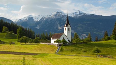 Versam Church (Switzerland) wallpaper