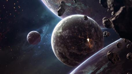 Asteroids wallpaper