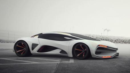 White Lada Raven wallpaper