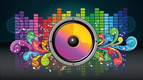 Vibrant Music Beat Illustration wallpaper