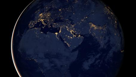 The Blue Marble (Africa, Europe & The Arabian Peninsula) wallpaper