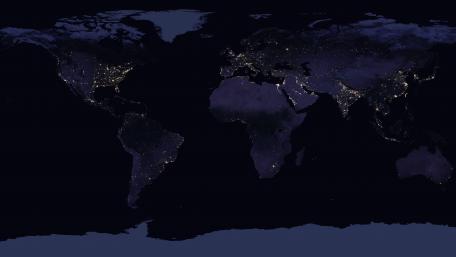 Earth's Night Lights wallpaper