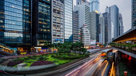 Hong Kong traffic wallpaper