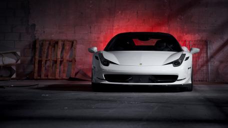 Dream in Motion: White Elegance on Wheels wallpaper
