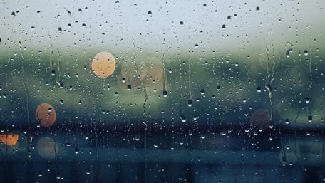 Raindrops on Window: A Rainy Day View wallpaper