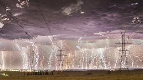 Electric storm wallpaper