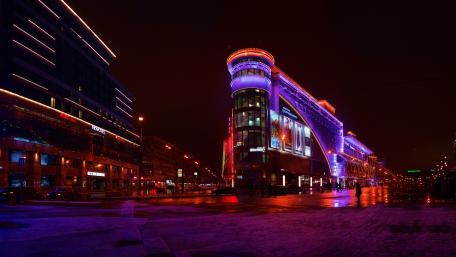 European (shopping center) In Moscow wallpaper