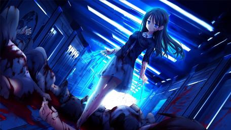 Bloody anime art wallpaper