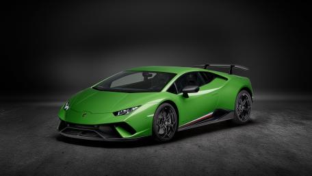 Green Lamborghini Huracan Performante wallpaper