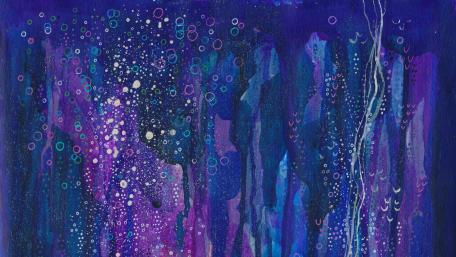 Blue abstraction wallpaper