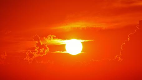 Burning sun wallpaper