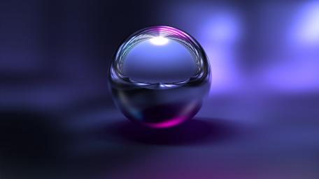 Metal ball reflection wallpaper