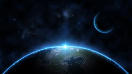 A star on the horizon wallpaper