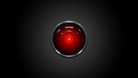 Red Sphere on Dark Background for Modern Aesthetics wallpaper
