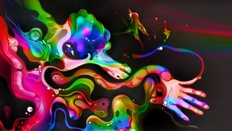 Psychedelic body wallpaper