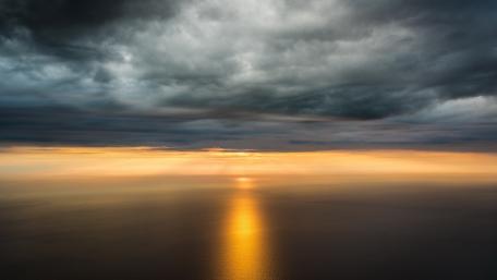 Cloudy sunset wallpaper