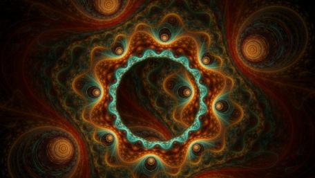 Fractal in brown wallpaper