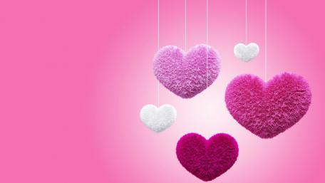 Pink hearts wallpaper