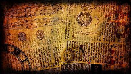 Steampunk notice wallpaper