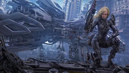 Cyborg art wallpaper