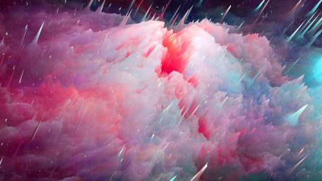 Prickly abstract art wallpaper