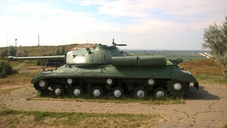 Mighty Tank in Serene Landscape wallpaper