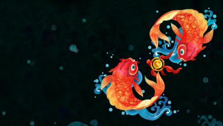 Chinese koi wallpaper