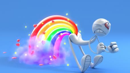 Farting rainbows wallpaper