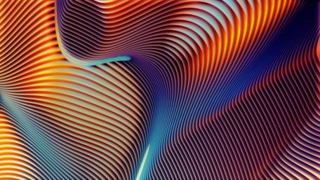Billowy abstraction wallpaper