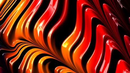 Wavy fractal art wallpaper