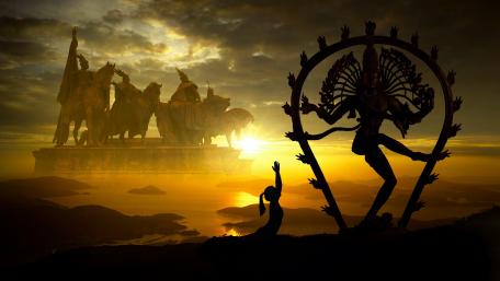 Sunset pray wallpaper
