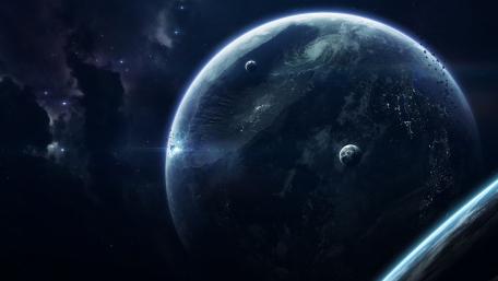 Unexplored earthlike planet - Sci-fi art wallpaper