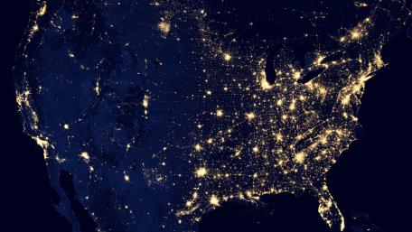City Lights of the United States 2012 wallpaper