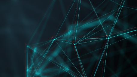 Network of Light: Fractal Connections in Darkness wallpaper