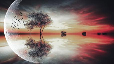 Beautiful fantasy landscape wallpaper