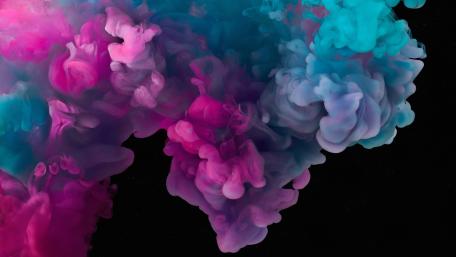 Pink and blue smoke wallpaper