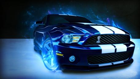 The big blue wallpaper