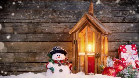Xmas candlelight wallpaper