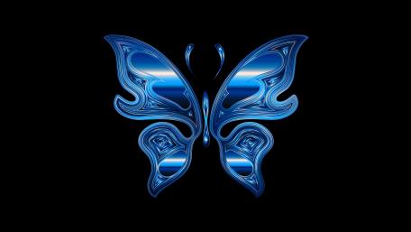 Blue butterfly wallpaper