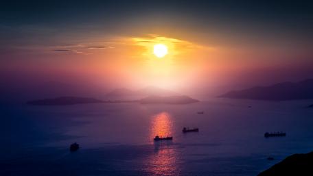 Purple sunset wallpaper