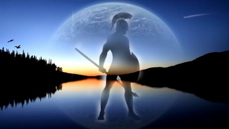 Warrior of the Night Sky wallpaper