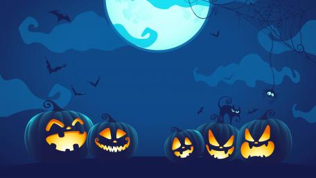 Halloween pumpkins wallpaper