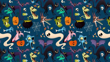 Halloween pattern wallpaper