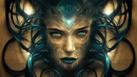 Fantasy woman portrait wallpaper