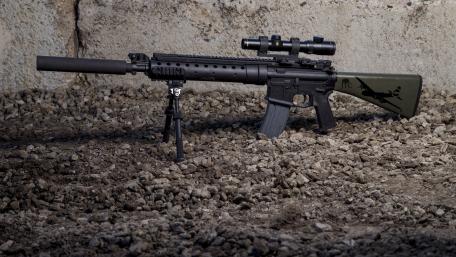 Tactical Precision Firearm Display wallpaper