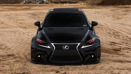 Black Lexus Brilliance Unleashed on the Open Road wallpaper