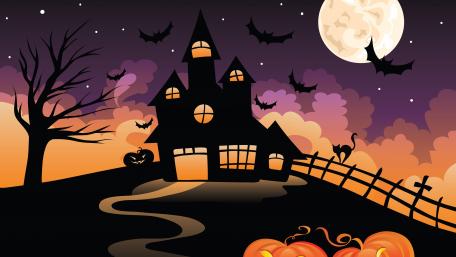 Halloween illustration wallpaper