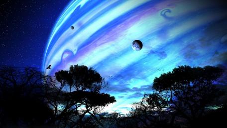 Blue moon wallpaper