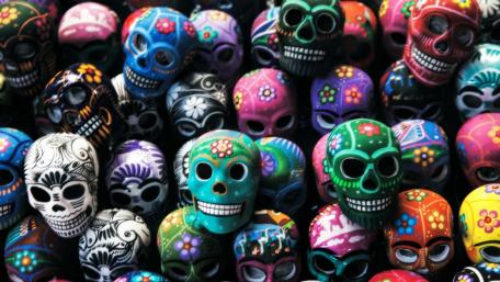 Sugar skulls wallpaper